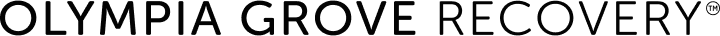 Black Olympia Grove Recovery Logo
